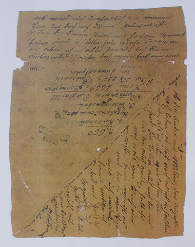 Der letzte Brief von A. Rothermel aus einem Lager der „Trudarmija“ an seine Familie